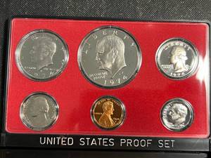 lot 92 image: 1974 US PROOF SET IN ORIGINAL PACKAGING