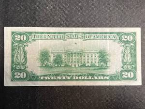 lot 113 image: 1928-A US $20 REDEEMABLE IN GOLD DEMAND NOTE