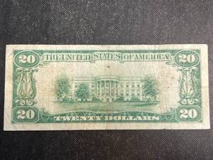 lot 115 image: 1929 1ST AMERICAN BANK OF DULUTH MN $20 NATIONAL BANK NOTE
