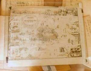 lot 6 image: Large Wood Crate of Vintage Glass Color Separation Plates and Negatives