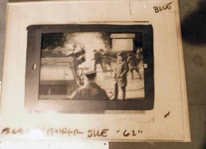 lot 9 image: Large Wood Crate of Vintage Glass Color Separation Plates and Negatives