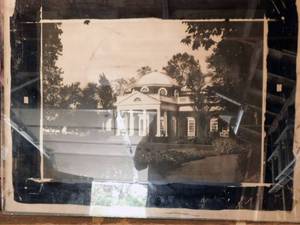 lot 10 image: Large Wood Crate of Vintage Glass Color Separation Plates and Negatives