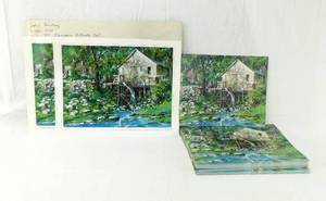 lot 50 image: Lot of 200 Vintage John Berkeys Water Mill Prints