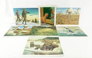 lot 106 image: Lot of 21 Vintage W C Griffith Various Outdoor Prints
