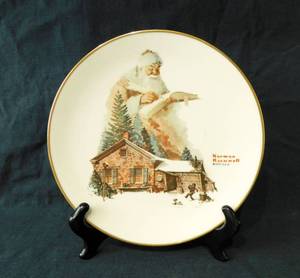 lot 80 image: Vintage 1975 Gorham Fine China Annual Collectors Edition Norman Rockwells Good Deeds Plate