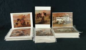 lot 79 image: Lot of 60 Granite Mountain Greeting Cards and Envelopes with Artwork by Tom Ryan