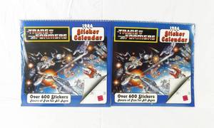 lot 150 image: Set of 2 Vintage 1986 2025 Transformers Sealed Sticker Calendars