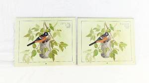 lot 152 image: Set of 2 Vintage 1985 2030 Gloria A Grandel Familiar Birds Calendars