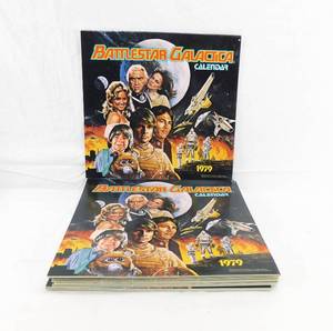 lot 20 image: Set of 12 Vintage 1979 2029 Battlestar Galactica Calendars