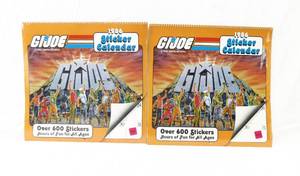 lot 136 image: Set of 2 Vintage 1986 2025 GI Joe Sealed Sticker Calendars