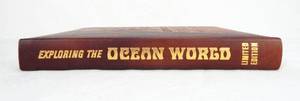 lot 217 image: Vintage 1969 Exploring the Ocean World Leather Bound Book