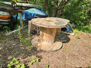 lot 1 image: Commercial Wood Wire Spool 38x53-14