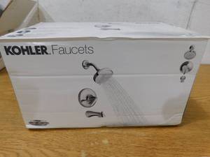 lot 64 image: KOHLER K-R99903-4-CP Willamette Single-Handle 3-Spray Tub and Shower