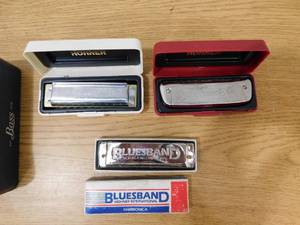 lot 74 image: (3) Harmonichas