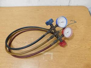 lot 83 image: Imperial Eastman Freon Gauges Manifold And Hoses