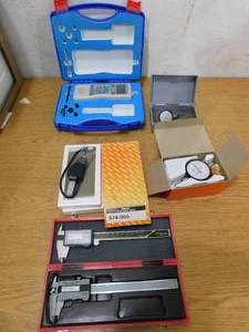 lot 118 image: Precision Tension Meter , Digital Calipers , Micrometers - High End tool Lot