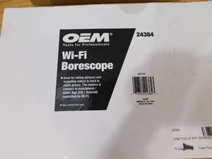 lot 121 image: OEMTOOLS 24384 Wi-Fi Borescope (with 9 mm Camera), 1 Pack