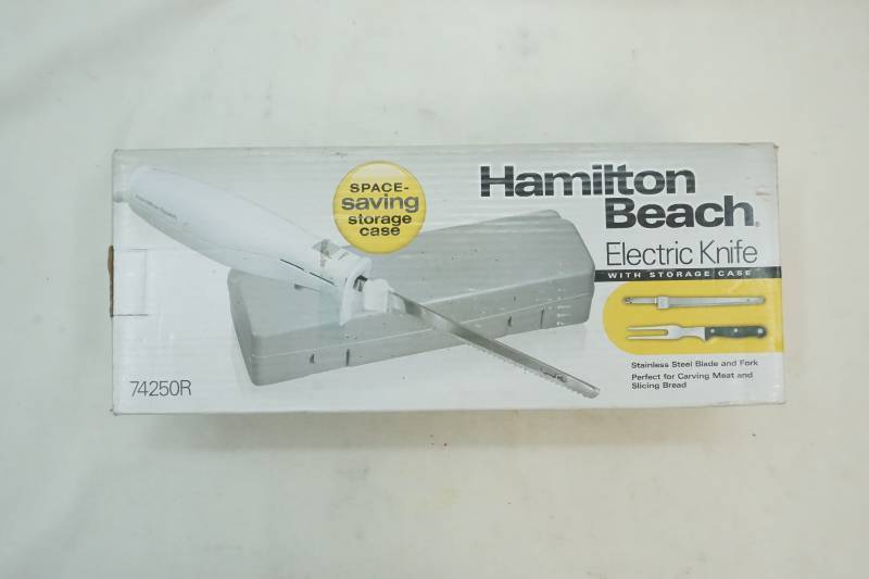 Hamilton Beach Stainless Steel Electric Knife with Storage Case, Model#  74250 