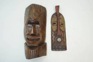lot 101 image: African masks
