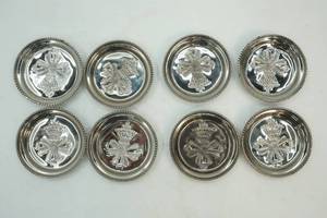 lot 129 image: glass coasters
