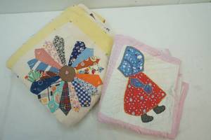 lot 143 image: homemade quilt