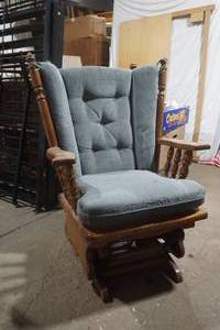 lot 201 image: Wing Back glider rocker