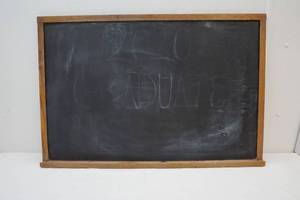 lot 206 image: vintage chalk board
