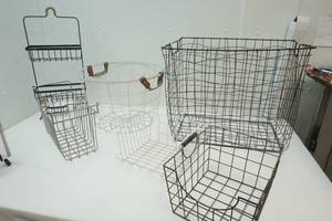 lot 239 image: metal baskets