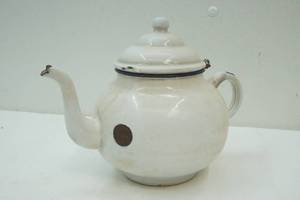 lot 301 image: enamel tea pot