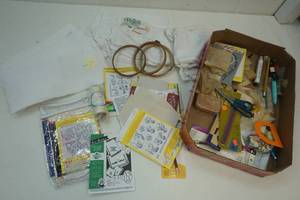 lot 310 image: embroidering materials