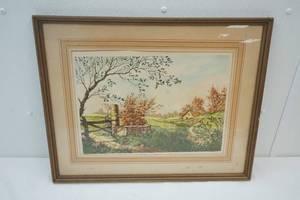 lot 363 image: Waterside print