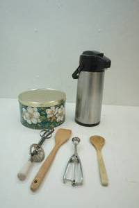lot 400 image: vintage kitchen utensils