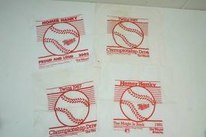 lot 401 image: Twins hankies