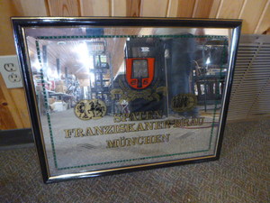 lot 1 image: Spaten Franziskaner Brau Munchen Mirror Sign
