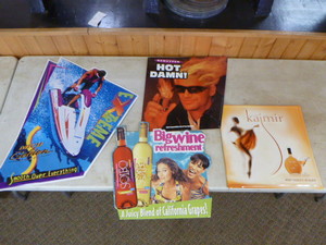 lot 16 image: 4 Liquor Tin Signs