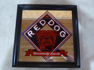 lot 24 image: Red Dog Mirror Sign
