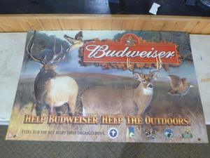 lot 31 image: Budweiser Plastic Wildlife Sign