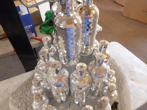 lot 42 image: Absolut Disco Bottle Chandelier