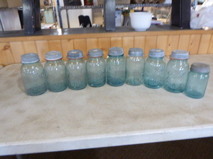 lot 63 image: Vintage Ball Blue Canning Jars