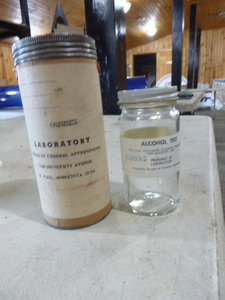 lot 114 image: Vintage Laboratory Alcohol Test