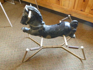 lot 119 image: Vintage Rocking Horse