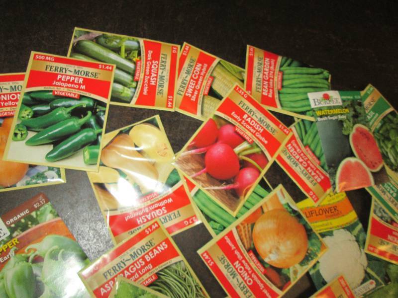 lot 164 image: vegetable seeds 25 packs ...