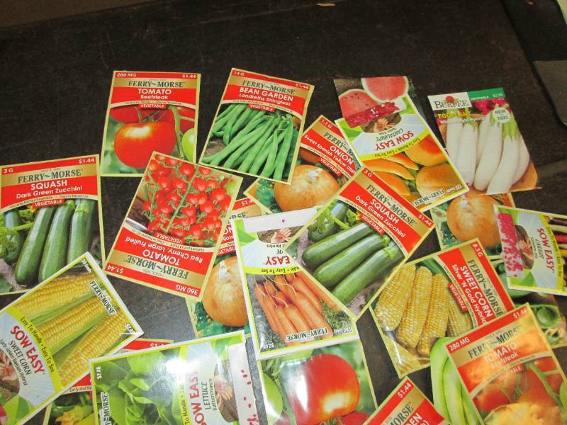 lot 166 image: vegetable seeds 25 packs ...