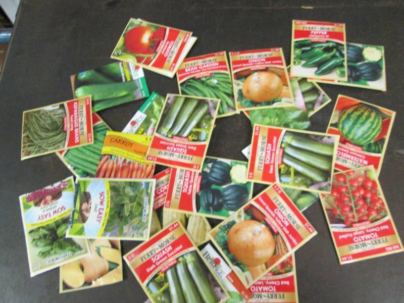 lot 167 image: vegetable seeds 25 packs ...