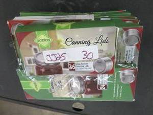 lot 30 image: 408 wide mouth canning lids ...