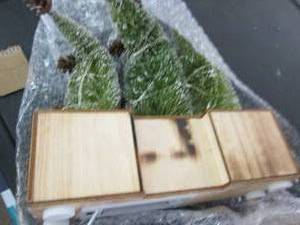 lot 24 image: 2 lighted centerpieces battery oper...