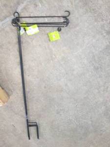 lot 42 image: 4 metal garden flag stands...