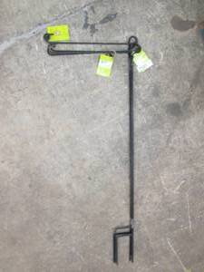 lot 44 image: 4 metal garden flag stands...