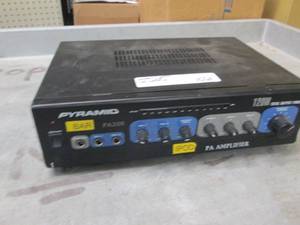 lot 106 image: pyramid pa amplifier no power cord ...