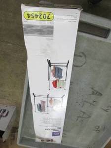 lot 72 image: corner garment rack openbox ...